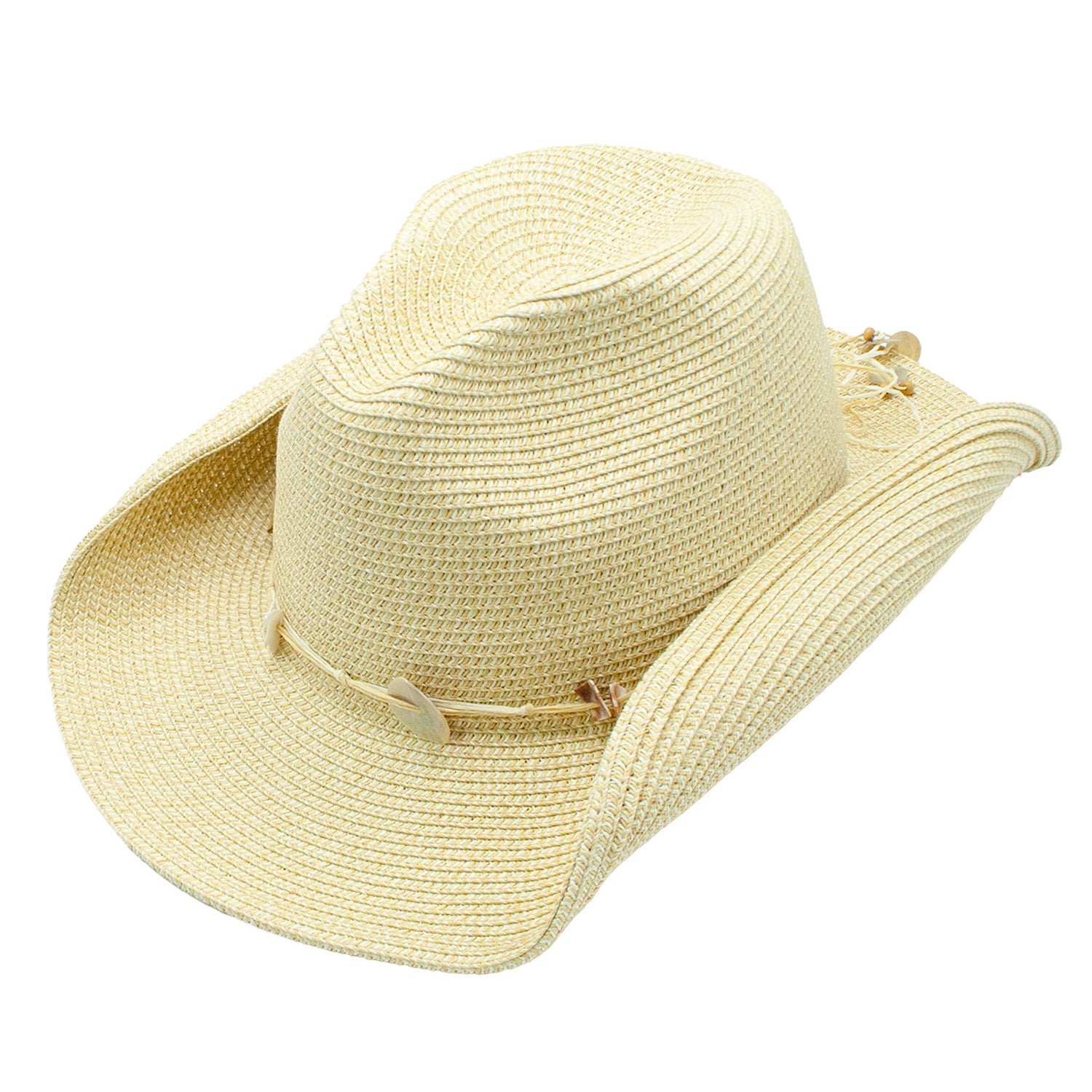 Pearl Toyo Straw Seashell Adjustable Resort Hat Doba Default